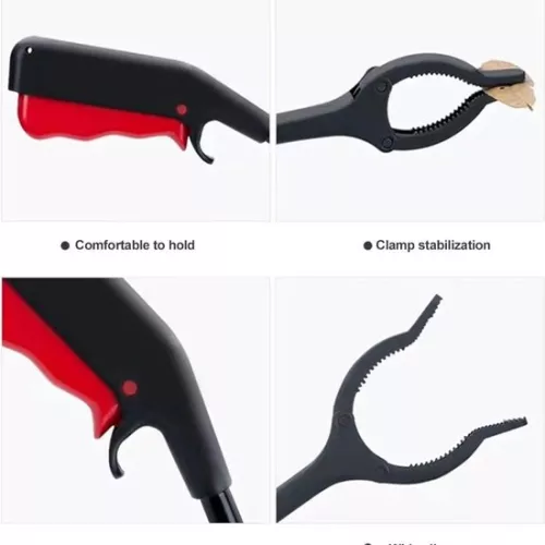 merkloos Gripper Arm Rubber Gripper - 4 Pieces Short Waste Gripper for Seniors and Children with Disabilities - Garbage Gripper 30 cm (6152526944963)