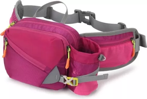 Belly Bag with Bottle Holder - Sporty Waist Bag for Cycling & Hiking