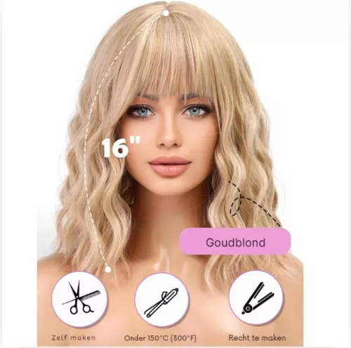 unbranded Wigs Women - Wigs Women Real Hair - Washable (6152507675633)