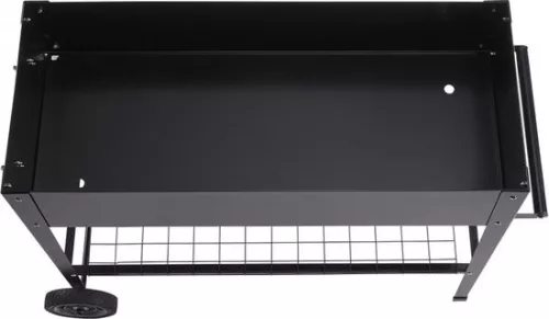 merkloos Planter - raised flower box on wheels - plant bed galvanized steel ideal (8721085156179)