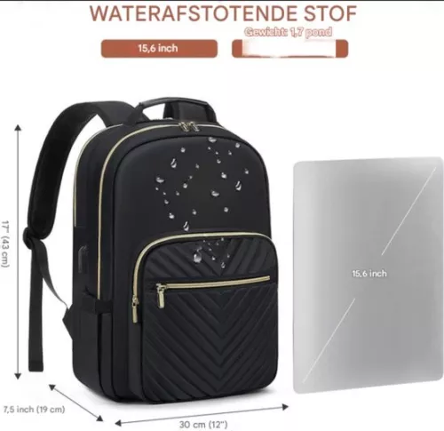 merkloos Laptop Backpack for Women - 15.6