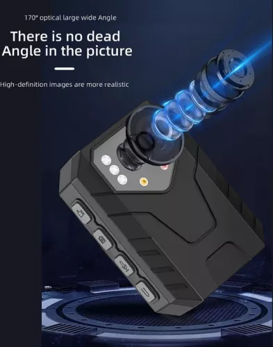 merkloos 1296P HD Police Camera with 128G Memory Waterproof - Bodycam with Night Vision GPS - Law Enforcement . (8785310425669)