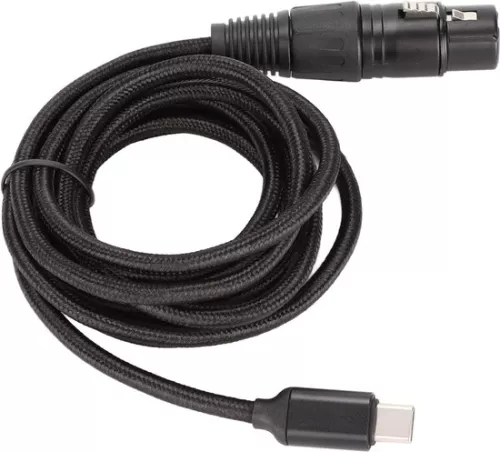 merkloos USB C to XLR Female Cable - Low Noise Type C Microphone Cable - Suitable for Windows - 3m . (6152350721785)