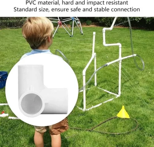 merkloos 10PCS 3 Way PVC Plastic Right Angle Tee - 20mm Inner Diameter - White - Pipeline Accessories . (8785310168047)