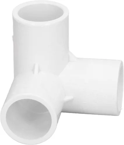 merkloos 10PCS 3 Way PVC Plastic Right Angle Tee - 20mm Inner Diameter - White - Pipeline Accessories . (8785310168047)