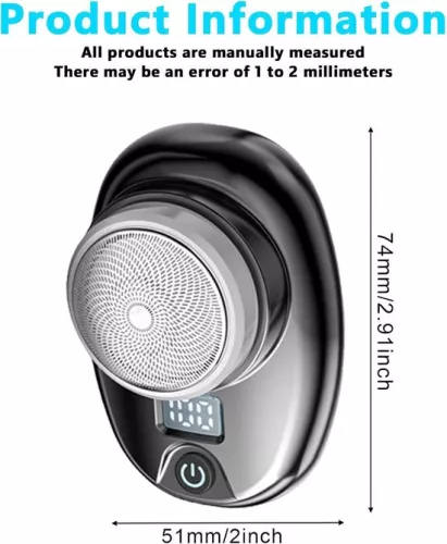 merkloos Electric Mini Shaver for Men - USB Type C Rechargeable, Wet & Dry, Portable & Washable (6151901685606)