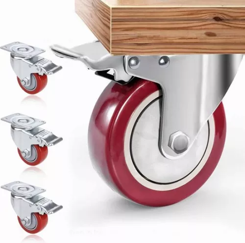 Heavy Duty Castors - Heavy Duty Swivel Casters / Trolley Wheels for Furniture,4pcs