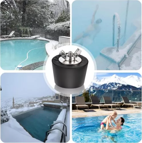 merkloos Swimming Pool Winter Stoppers - Pack of 6 32mm, 38mm, 51mm - Rubber Plugs with Stainless Steel Bolts - Swimming Pool Winter Stopper - Intex Swimming Pool Winter Pool Accessories . (6152314957977)