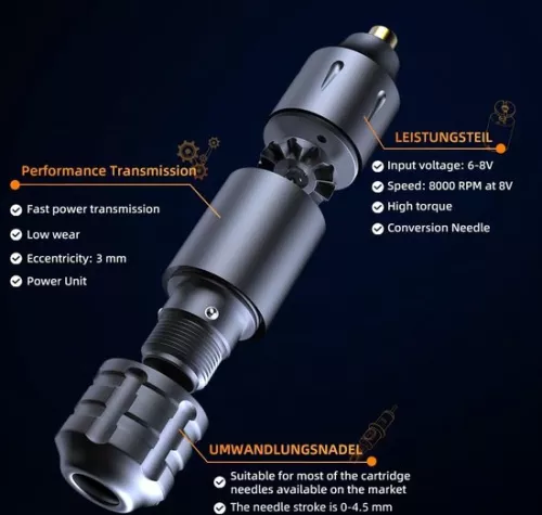 Aa Tattoo Pen Machine Wireless Battery Tattoo cartridge Needles Tattoo Ink Complete Tattoo Machine Kit for Tattoo 20 pieces (8785295309268)