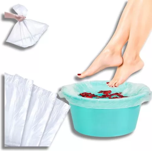Foot bath disposable foot bags - pedicure spa podiatry - bathtub foot bath - plastic foot tray - sink foot bag