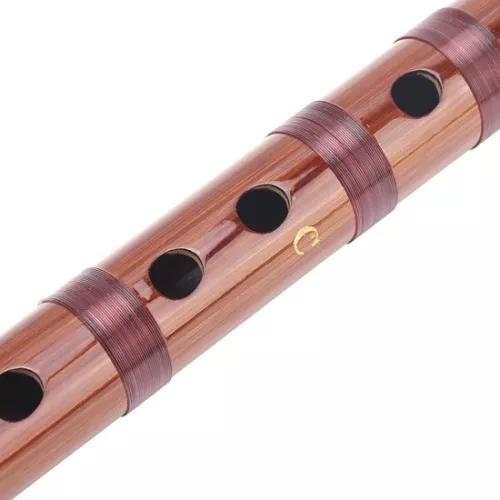 Bitter Bamboo Flute Traditional Chinese Instrument with Storage Box for Beginners - C-Key