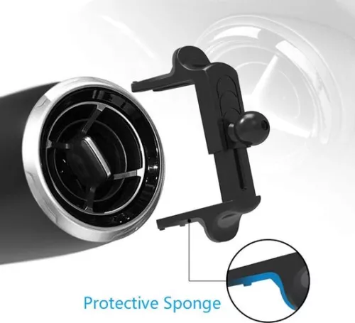 merkloos Round ventilation phone holder for Mercedes-Benz A/B/C/E/S-Class, Mini Cooper, Audi-TT - Suitable for all circular ventilation slots (6152115118126)