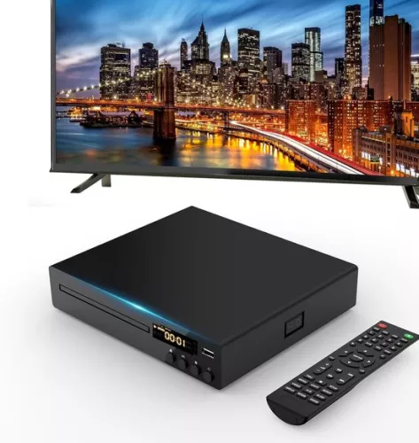 DVD Player with HDMI - Blu-ray Players - External DVD Player - Black