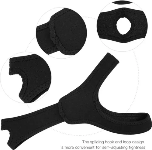 merkloos Anti-Snoring Chin Strap for CPAP Users - Mouth Breathing Sleep Aid for Men and Women - Snore Stopper Jaw Support - Anti-Snoring Device Black Anti-Snoring Mouthpiece (6150828683627)