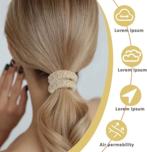 merkloos Elloystiqe NEED Oconformetie in HTML 4 - thick soft hair - no creases - no breakage - no slipping - elastic seamless hair elastics - ponytail - thick elastic ponytail holders - women . (8785310126900)