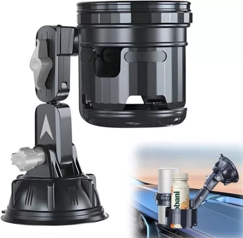 merkloos Multifunctional suction cup cup holder for car, boat, kayak, surfboard and camper with adjustable wall mount (6152328592522)