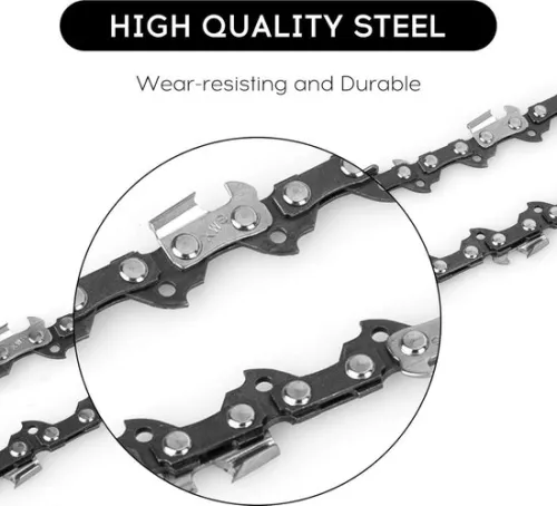 merkloos Saw chains 40 cm 3/8 inch LP 13 mm - 59 drive links - Stihl Dolmar Husqvarna Einhell Makita - chainsaw sharpener - set of 2 (8785306032741)