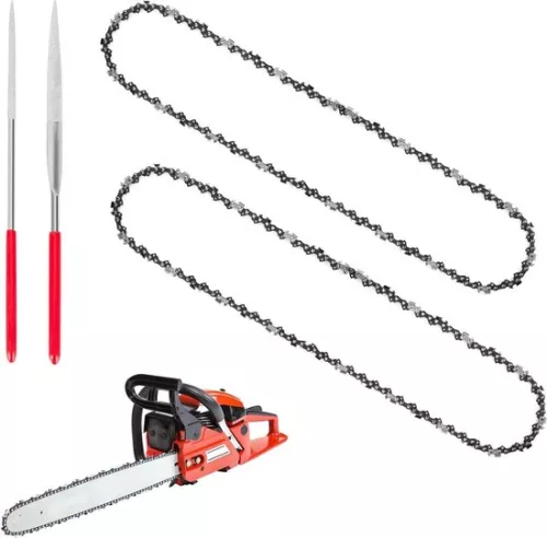 Saw chains 40 cm 3/8 inch LP 13 mm - 59 drive links - Stihl Dolmar Husqvarna Einhell Makita - chainsaw sharpener - set of 2