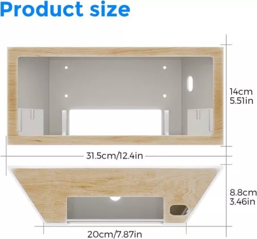merkloos All in One Starlink Gen 3 Router Holders - Mounting Kit for Mesh Router and V3 Power Supply with Ethernet Adapter - Wall Mount for High Performance Standard Dishy . (8785311003798)