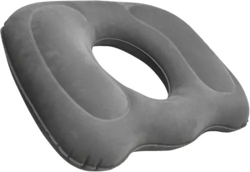 Inflatable donut cushion 45x40 cm - with holes 13x15 cm - Pain relieving seat cushion - for home and office