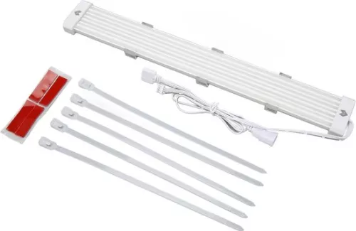 merkloos RGB power extension cable set - 24-pin ATX cable - Synchronized PSU cable with LED - Soft silicone tube (8785306193008)