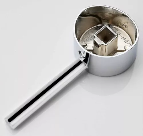 merkloos Single handle faucet handle set 25mm/35mm/40mm cartridge - universal metal replacement handle - knob and adjusting screw - polished chrome (8785309523208)