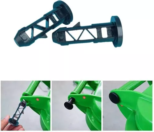 merkloos Pack of 10 hinge pins for waste container lid - hole size 20 mm - attachment for 50 / 80 / 100 / 120 / 240 l bin (8785307205717)