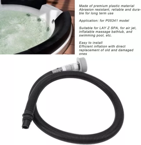 merkloos Inflatable Hot Tub Hose Plastic Inflation Spa Air Jet Massage - Bathtub for P05341 Lay Z Spa - Comfortable Relaxation . (6151953879817)