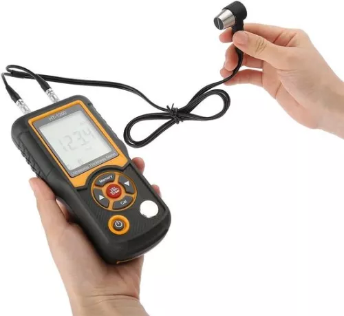 merkloos Digital Ultrasonic Thickness Gauge HT-1200 Measuring Range 12-225mm Four-Digit LCD Monitor. . (8785309128892)
