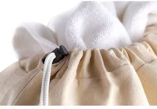 merkloos Set of 2 laundry bags 91.5 x 61 cm 100% cotton - Extra large, sturdy laundry bag - Travel laundry collector Reusable laundry box Clothes bag Storage (8410900557733)