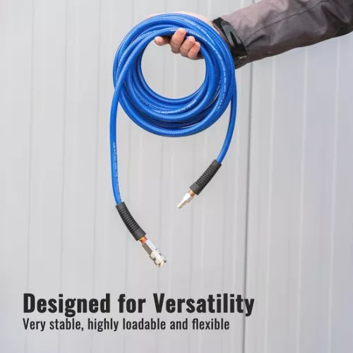 merkloos PVC Compressed Air Hose 20m with Quick Coupling and Connector - 20 bar, 6/12mm (6152523464419)