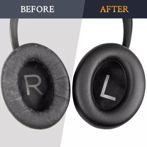 merkloos Replacement Ear Cushions for Bose 700 (nc700) Wireless Headphones, Softer Leather Noise Cancelling High Density Foam, Extra Thickness Earpads and Cushions - Black (8785322866306)