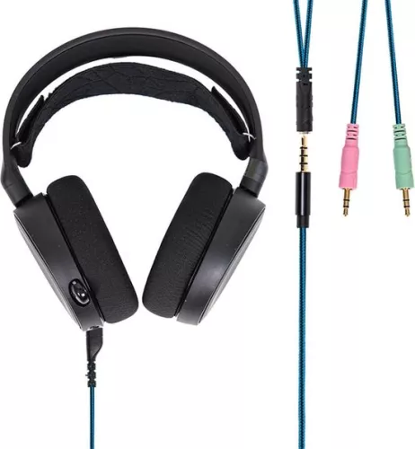 Replacement Headphone Audio Cable with Y-adapter Cable - Headphone Aux Cable for Steelseries Arctis 3/5/7/Pro .