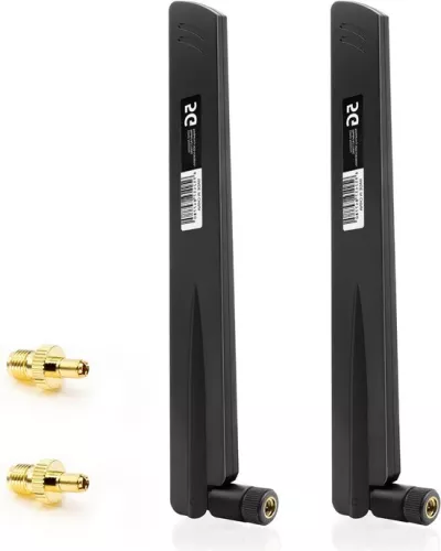 5G LTE Antenna 4G LTE Signal Gain Antenna 18DBI Signal Amplifier SMA/TS9 Connector Omnidirectional WLAN Antenna 600-6000MHz for 3G/4G/5G/GSM/GPRS Router IoT Gateway Smart Home Black