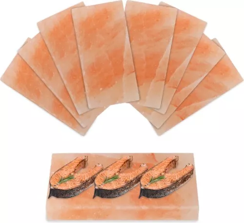 Salt Stone BBQ Accessory Salt TILE 20 cm x 10 cm x 2.5 cm 8X