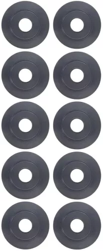 10-Piece Set of Spare Wheels for Tube Cutters - 18mm OD 5mm ID 38mm Thin Manganese Steel Tube Cutters - Copper and Aluminum Tubing