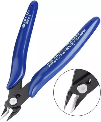 merkloos Contetn in 3D printer wire cutting pliers - side cutting pliers - short diagonal pliers - tool compact - Mustool (8785305091169)