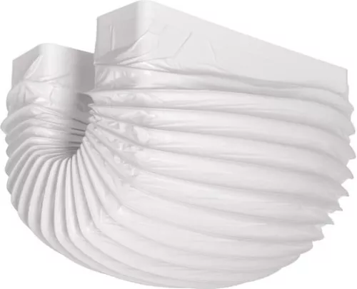 merkloos Air Conditioning Drain Hose 220x55mm Flexible Pipe - Connector for Rectangular Pipe - Flat Flexible Duct - PVC - Ventilation System Installation (6150842571511)