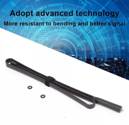 merkloos Dual Band VHF UHF SMA-F High Gain Foldable Walkie Talkie Antenna for Ham Radio Communications . (6151917084042)