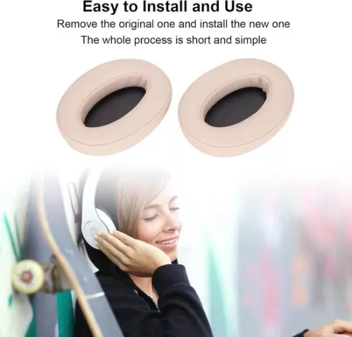 merkloos Ear Cushions Soft Memory Foam Protein Leather - Replacement Earpads for Sony WH-H900N WH-H910N - Enhanced Noise Isolation - Headphones with Beige . (8785310546579)