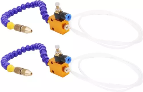 merkloos 2 Pieces Mist Coolant Lubrication Spray System for 8mm Air Line CNC Lathe Milling Drill (8785309345145)