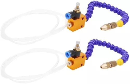 merkloos 2 Pieces Mist Coolant Lubrication Spray System for 8mm Air Line CNC Lathe Milling Drill (8785309345145)