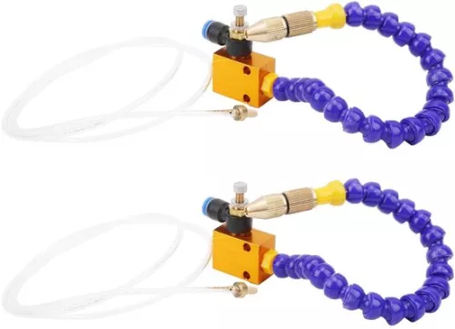 2 Pieces Mist Coolant Lubrication Spray System for 8mm Air Line CNC Lathe Milling Drill