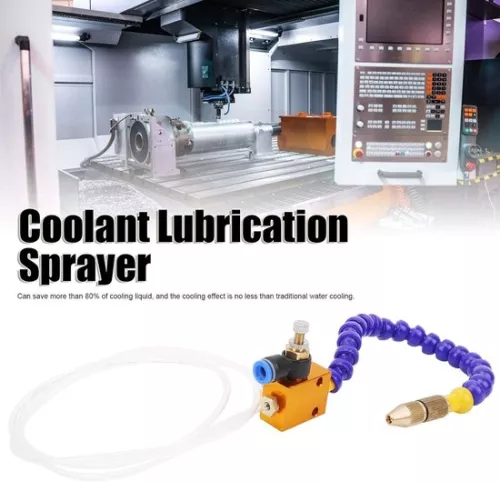 merkloos 2 Pieces Mist Coolant Lubrication Spray System for 8mm Air Line CNC Lathe Milling Drill (8785309345145)