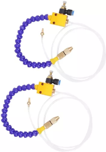 merkloos 2 Pieces Mist Coolant Lubrication Spray System for 8mm Air Line CNC Lathe Milling Drill (8785309345145)