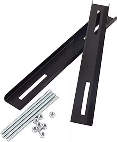 Letterbox Mounting Kit for letterboxes on fences black