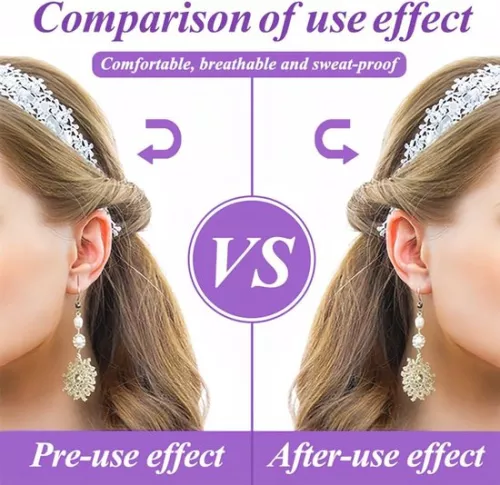 merkloos 300 Pcs Ear Lobe Support Patches - Relieve Pressure Caused by Stretching the Ear - Flat Ear Patches for Men and Women - Durable Earring Support (6151902322319)