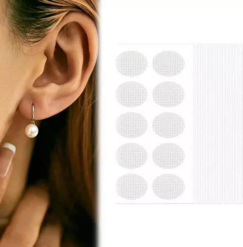 300 Pcs Ear Lobe Support Patches - Relieve Pressure Caused by Stretching the Ear - Flat Ear Patches for Men and Women - Durable Earring Support