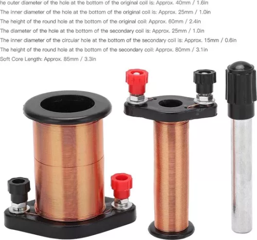 merkloos Electromagnetic induction coil experiment instrument - lightweight portable - physics experiment - high school - physics education . (6151907588529)