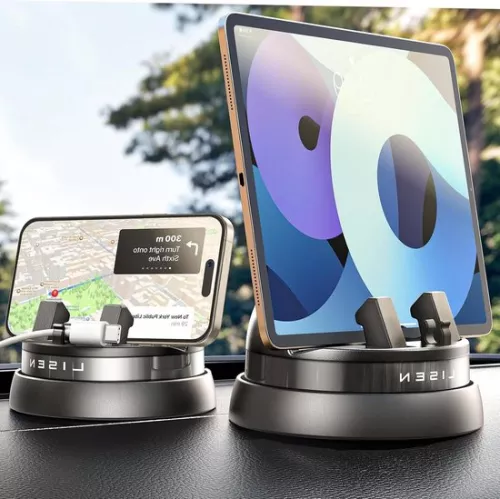 360° Rotating Dashboard Car Phone Holder - Multifunctional Phone Holder Car for iPhone 15 Pro Max/14/13/12 and Galaxy S23/22